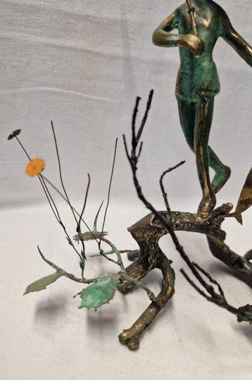 Malcolm Moran (1923-2011) - Figuur - Junge mit Angel - Koper