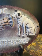 His Masters Voice - Reclamebord - gietijzer, Antiquités & Art