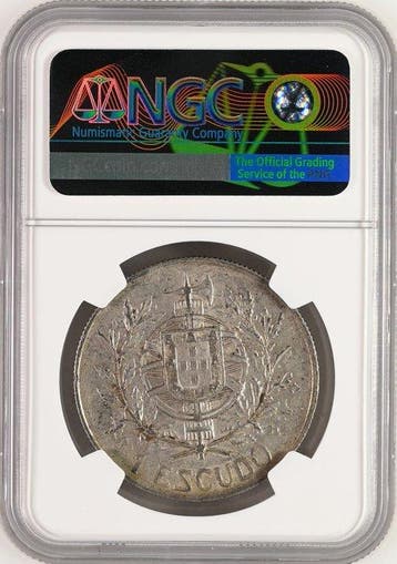Portugal. 1 Escudo Lisbon mint 1910. Birth of the Republic.