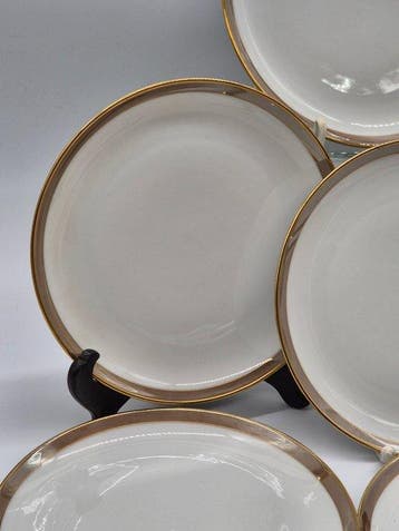 Eschenbach Bavaria – Teller-Set – Porzellan mit Goldrand -