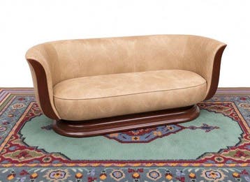 Sofa - Hout, Katoen - Art Deco-stijl