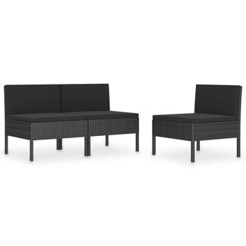 Tuinstoelen zwart | Retour deal | Knaller!, Tuin en Terras, Verzenden, Nieuw, Rotan