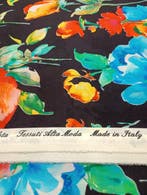 B284 - 550 x 130 cm - Straordinaria 100% pura seta di Como -