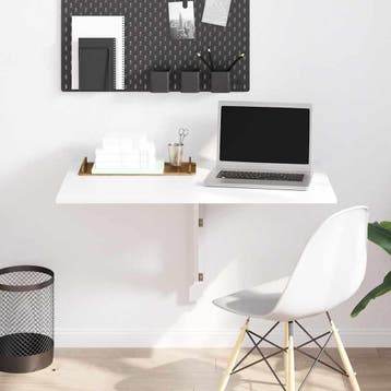 vidaXL Wandtafel inklapbaar 100x60 cm wit, Huis en Inrichting, Verzenden, Nieuw