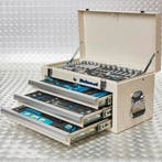 Datona Gereedschapskist drie lades - 4 lades gevuld - wit -, Ophalen of Verzenden