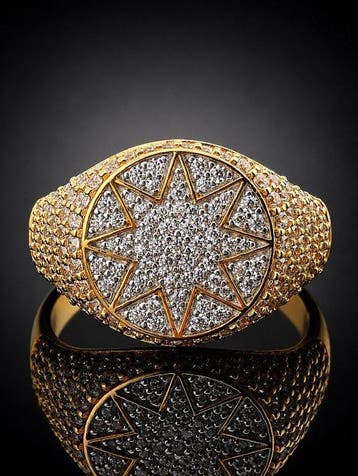 Zonder minimumprijs - Ring Luxueuze witte natuurlijke