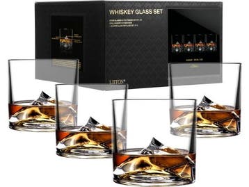 Veiling - LIITON Everest Whiskyglazen, 4-delig, Nieuw