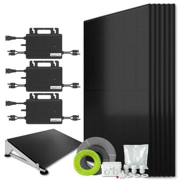 Zonnepanelen pakket voor platdak - 2.6 kW - 6x 430, Doe-het-zelf en Bouw, Ophalen of Verzenden, Nieuw