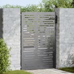 vidaXL Tuinpoort met slot Zwart 85 x 150 cm Poedercoated, Tuin en Terras, Verzenden, Nieuw