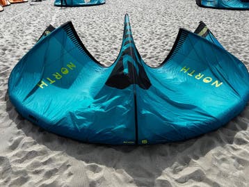 2026 North Reach 15m Kite Turquoise, Gebruikt, 15 m²
