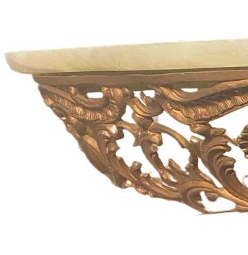 Wandtafel - Brons, Marmer - Wandconsole vervaardigd uit