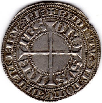 Metz (stad) Thierry V de Boppard (1365-1384). Gros (Zonder