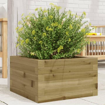 vidaXL Plantenbak 40x40x23 cm geïmpregneerd grenenhout, Verzenden