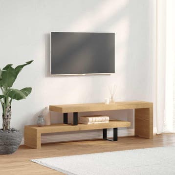 vidaXL Tv-meubel massief mangohout, Verzenden, Nieuw