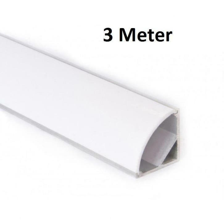 LED Profiel 3 meter - hoek, Doe-het-zelf en Bouw, Metalen, Verzenden
