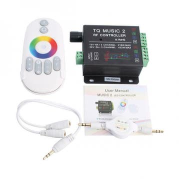 Muziek Gestuurde RGB Controller met RF Remote, Telecommunicatie, Zenders en Ontvangers, Verzenden, Nieuw