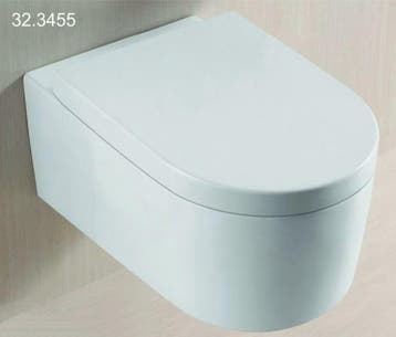 Sanifun Hangtoilet Galenia 550 wit combi, Nieuw