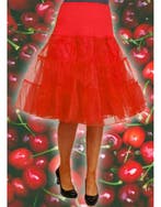 Onderrok tutu tulle luxe rockabilly rood, Ophalen of Verzenden, Nieuw