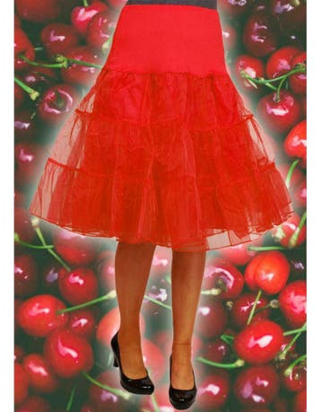 Onderrok tutu tulle luxe rockabilly rood, Ophalen of Verzenden, Nieuw