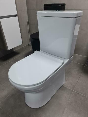 Troy Duoblok met bidet P-Trap - achterafvoer, Doe-het-zelf en Bouw, Ophalen of Verzenden, Nieuw