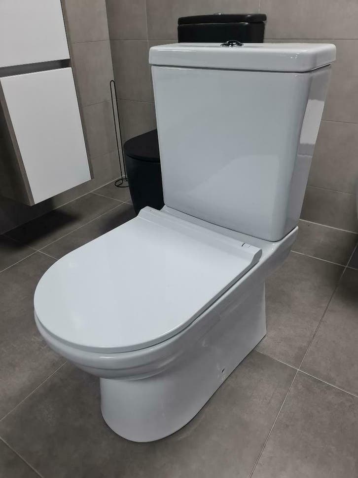 Troy Duoblok met bidet P-Trap - achterafvoer, Bricolage & Construction, Sanitaire, Enlèvement ou Envoi