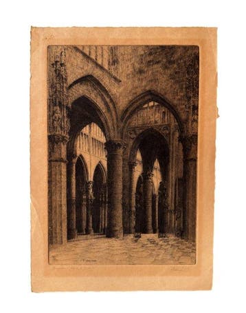 Ferdinand Giele (1867-1935) - Bruxelles - Église St. Gudule