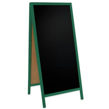 Krijtstoepbord | CLASSIC | Hout | Groen | 720x450x1560(h)mm, Verzenden