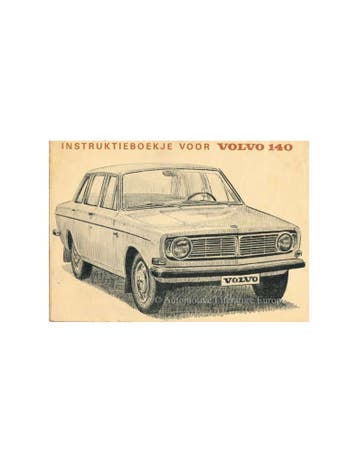 1968 VOLVO 140 INSTRUCTIEBOEKJE NEDERLANDS, Ophalen of Verzenden