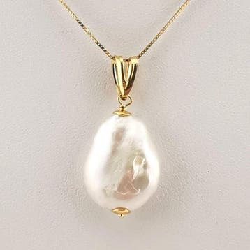 Parel - Argento 925 - Ketting met hanger - Italiaans