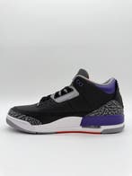 Air Jordan - Jordan 3 Retro Black Court Purple - Sneakers -, Nieuw