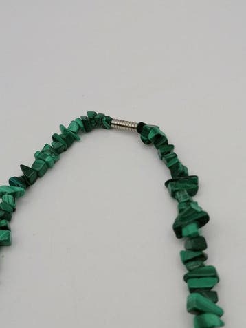 malachiet halsketting- 40 g - (1), Verzamelen