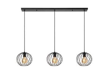 Hanglamp Lucide DANZA -  - 3xE27 - Zwart -, Verzenden