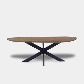Tafel organisch eikenhout  Matrix XL  230x105, Nieuw