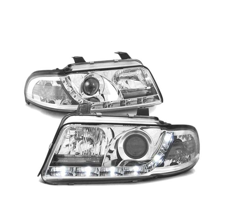 Phares Daylight Led Pour Audi A4 B5 99-00 Chromé, Autos : Pièces & Accessoires, Éclairage, Envoi