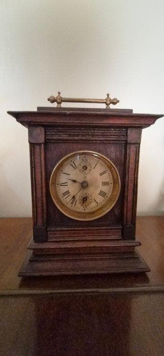 Tafel/bureauklokken - Hout, Messing - 1900-1910 - Junghans, Antiek en Kunst