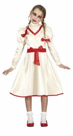 Annabelle Halloween Kostuum Meisje Wit, Verzenden, Nieuw