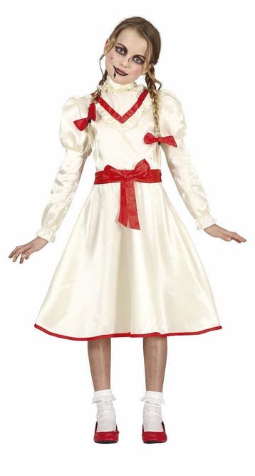 Annabelle Halloween Kostuum Meisje Wit, Verzenden, Nieuw
