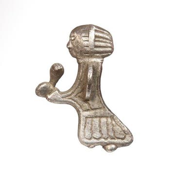 Viking periode Zilver Hanger met maagd Valkyrie die Odin een