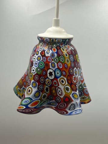 Campanella livio sospensionein murrine colorate Arlecchino -