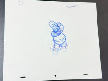 Gracie Films - Originele animatietekening van Homer Simpson,, Cd's en Dvd's, Nieuw in verpakking
