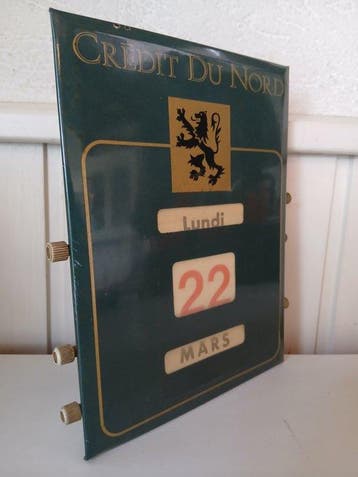 Credit du Nord - Perpetual calendar glacoid - Credit du Nord