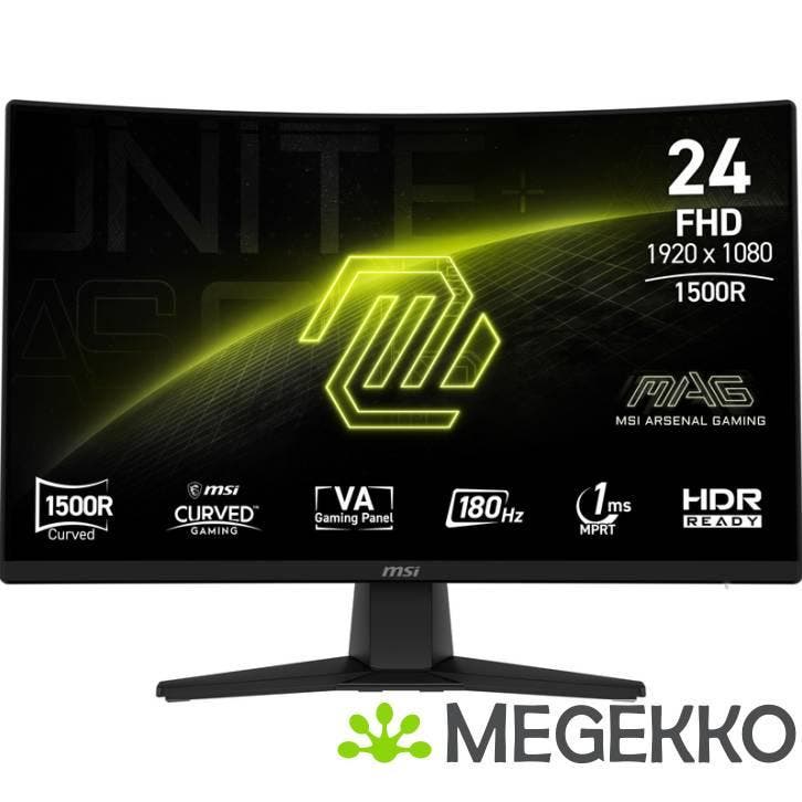MSI MAG 242C 24  Full HD Curved VA Monitor, Computers en Software, Overige Computers en Software, Nieuw, Verzenden