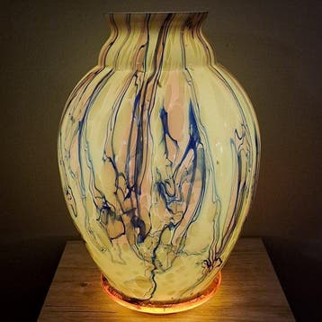 Verreries De Scailmont - Henri Heemskerk(1886-1953) - Vaas -, Antiquités & Art, Antiquités | Verre & Cristal