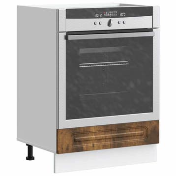 vidaXL Ovenkast Kalmar bewerkt hout gerookt eikenkleurig, Verzenden