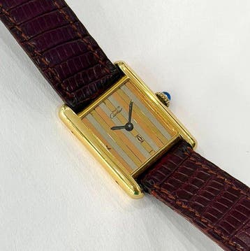 Cartier - Must de Cartier Tank Vermeil Trinity Dial - 3138