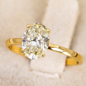 Zonder minimumprijs - Ring - 18 karaat Geel goud - 1.52ct.