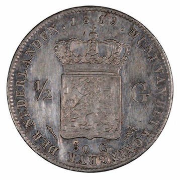 Nederland. Willem I. 1/2 Gulden 1819, Utrecht – High 9