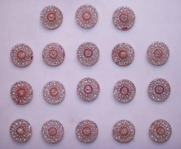 Themacollectie - Antieke Boheemse glazen knopen - Laatste