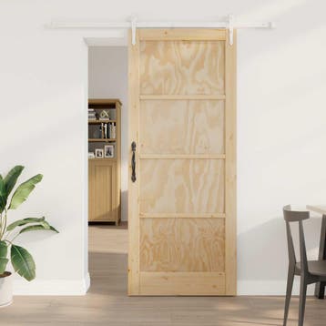 vidaXL Schuifdeur ORKDAL 86 x 211 cm Massief grenenhout, Verzenden