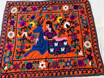 Suzane Kilim - Suzane Tapijt, Bankhoes, Bedhoes,